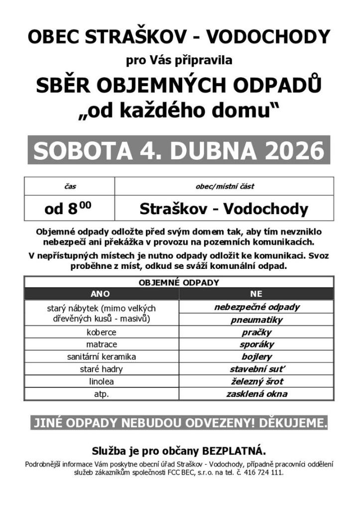 Sběr objemných odpadů